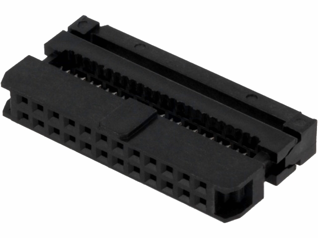 IDC fladkabelstik - 24pol hun (2mm)