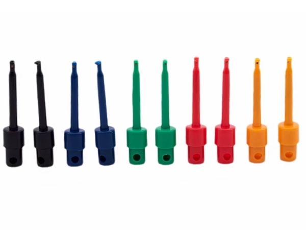 Clip-on prøveklemmesæt - 57mm (10 stk.)