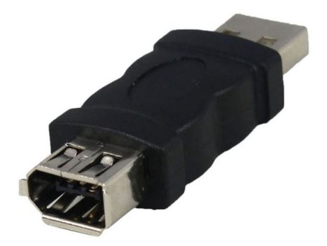 USB 2.0 adapter - A han til 6P Firewire (IEEE-1394) hun