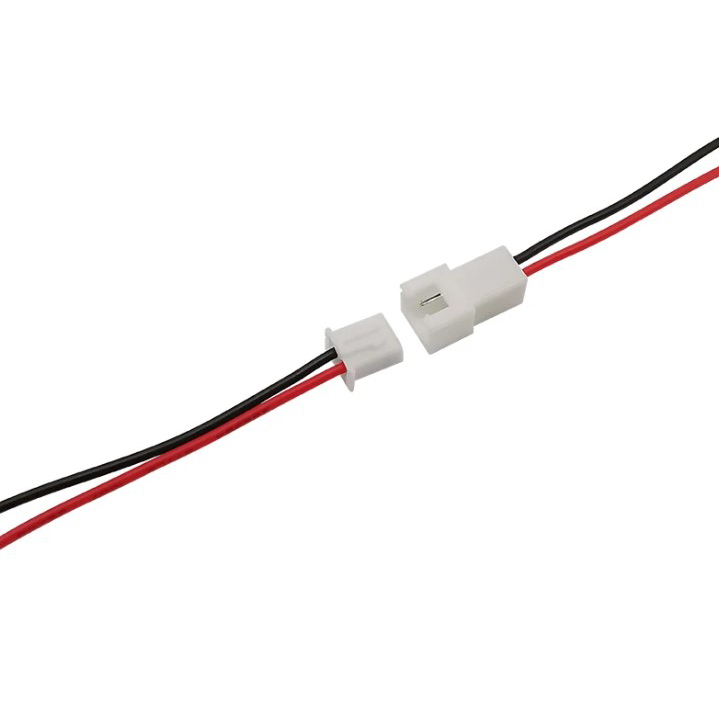 Ledning-til-ledning stiksæt - JST XH 2pol han/hun (2x10cm)