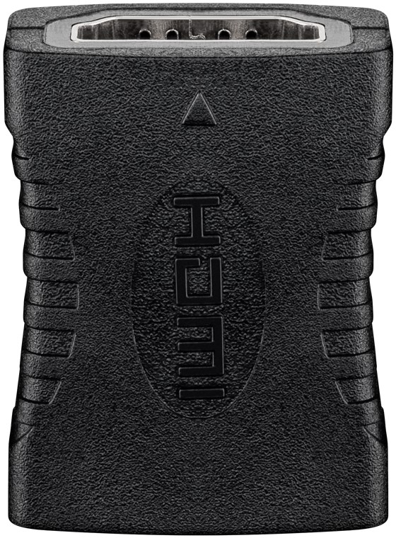 HDMI mellemled - 19p HDMI hun til 19p HDMI hun, Sort