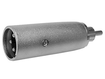 XLR adapter - XLR 3P han til RCA(Phono) han
