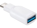 USB 3.0 adapter - USB-C han til A hun, Hvid