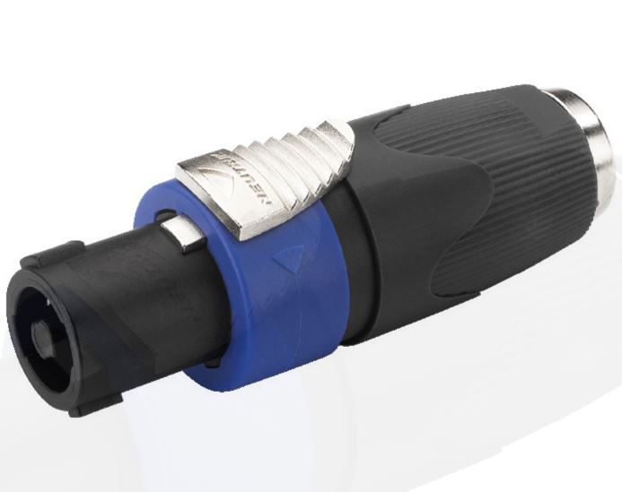 Adapter - SPEAKON hun til 6,35mm mono JACK hun