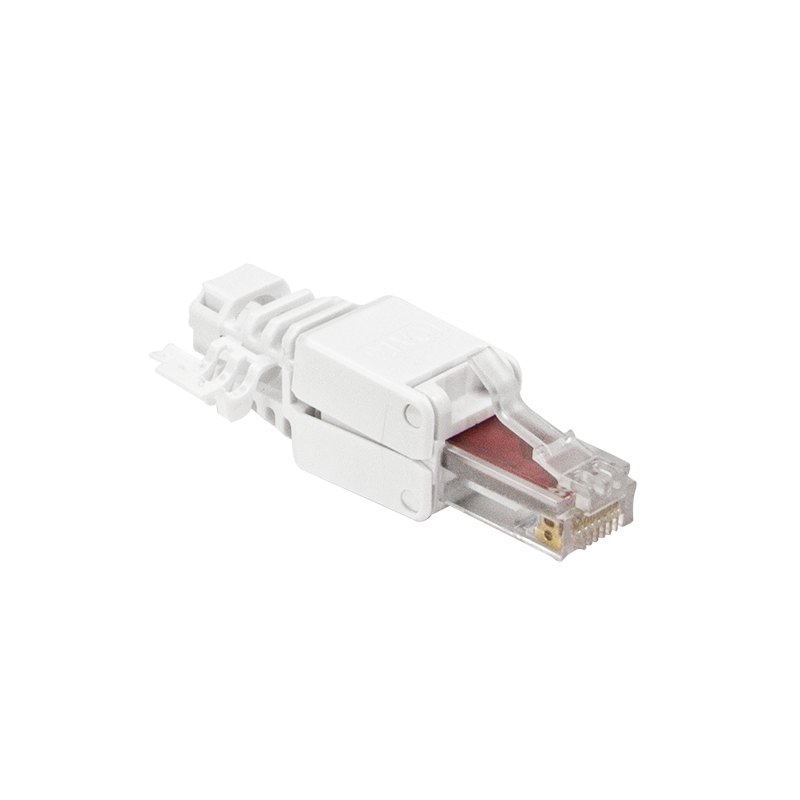 RJ45 modularstik m. trækaflastning - CAT6 UTP (værktøjsfri)