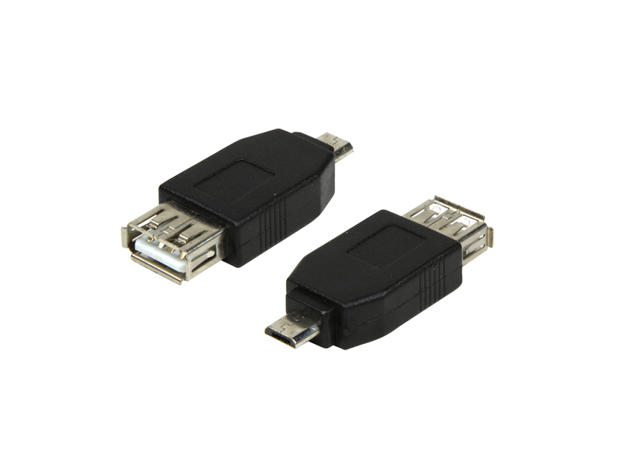 USB 2.0 adapter - A hun til Micro B han