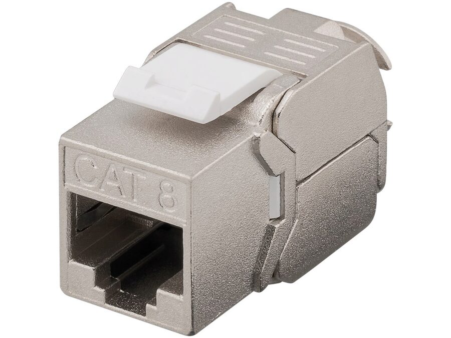 Keystone RJ45 fatning - CAT8.1 shielded (Toolless)