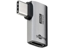 USB4™ adapter - USB-C™ han til USB-C hun, horisontal 90°