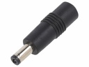 DC adapter - Ø5,5x2,5mm hun til 5,5x2,1mm han