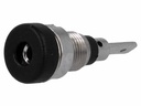 2mm Bananbøsning 10A, 23mm, Sort