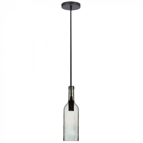 Flaske pendel lampe E14 - Klar