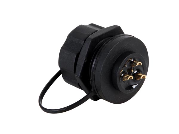 M22 multistik-fatning - 3pol hun, 10A, panelmont. Vandtæt