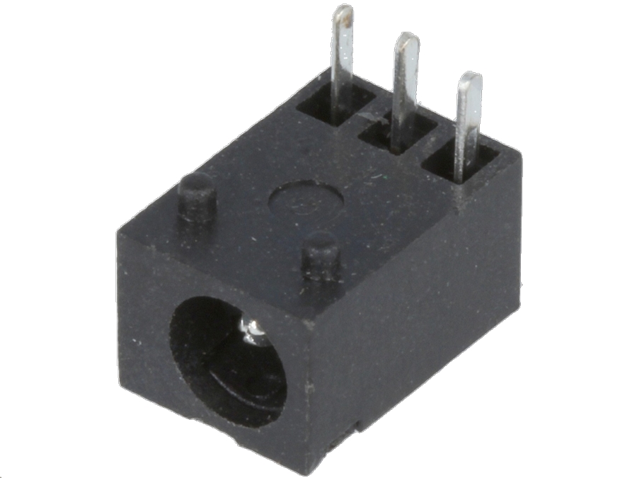 DC fatning - 3,5 x 1,3mm m. kontakt til printmont.