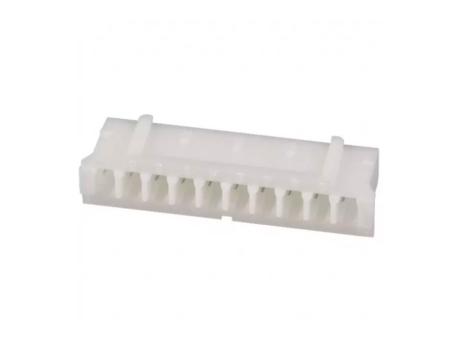 Ledning-til-print stik - NXG, 1x10pol, 1A, 2mm benafst.