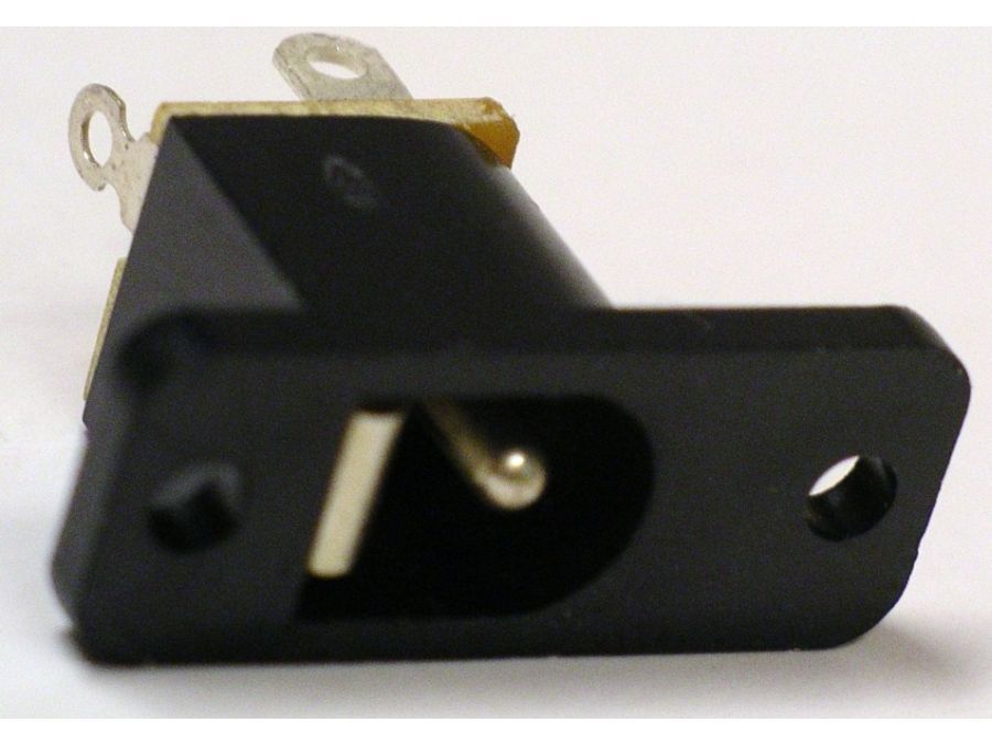 DC fatning - 5,5 x 2,0mm m. kontakt til kabinet