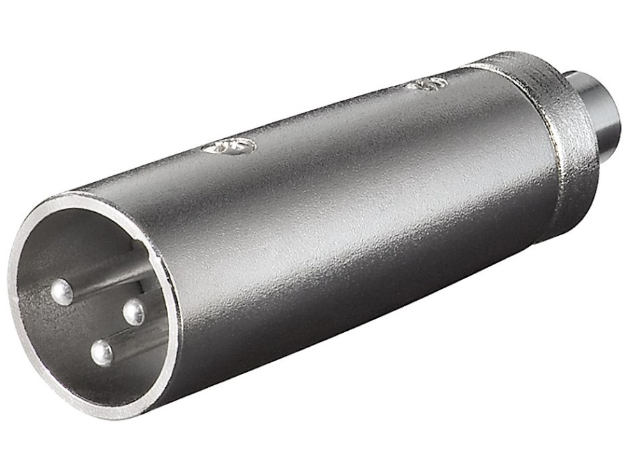 XLR adapter - XLR 3P han til RCA(Phono) hun
