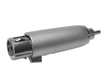 XLR adapter - 3P XLR hun til RCA han