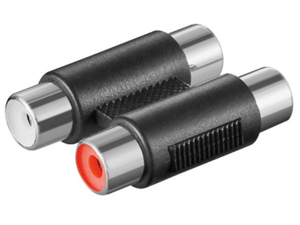 Phono mellemled - 2 x RCA(Phono) hun til 2 x RCA(Phono) hun
