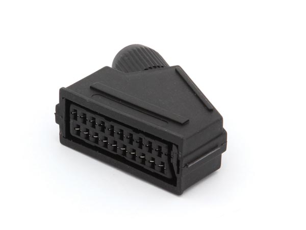 SCART hunstik - 21 pol, til kabel