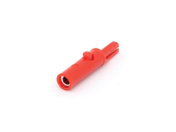 Krokodillenæb - Isoleret, til bananstik, Rød (53mm)