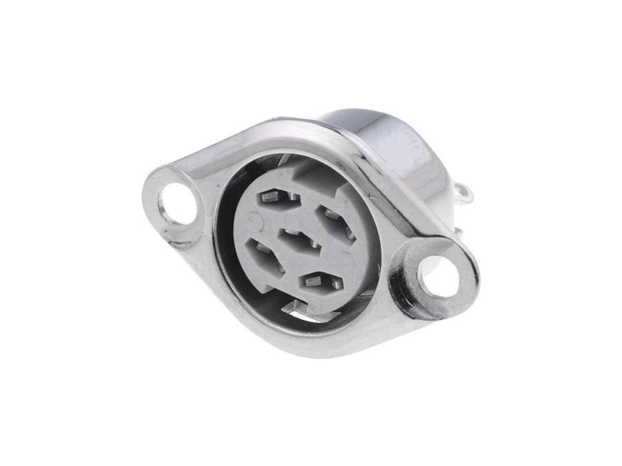 DIN fatning - 5pol hun symetrisk 360°, Til kabinet