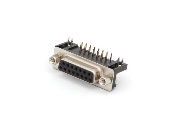 D-SUB fatning - 15pol hun, 90° til print