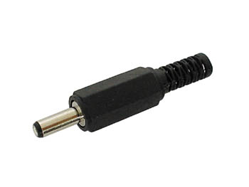 DC stik - Ø3,4 x 1,3 x 9,5mm i plasthus