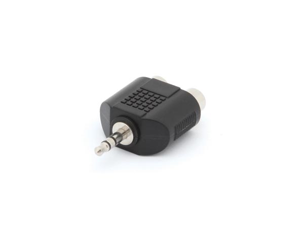 3,5mm stereo JACK han til 2 x RCA(Phono) hun