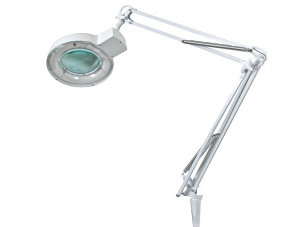 Bord-luplampe - 22W, 8 dioptri, HVID
