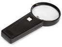 Lup - Forstørrelsesglas m. 4x / 12x dioptri, m. lys