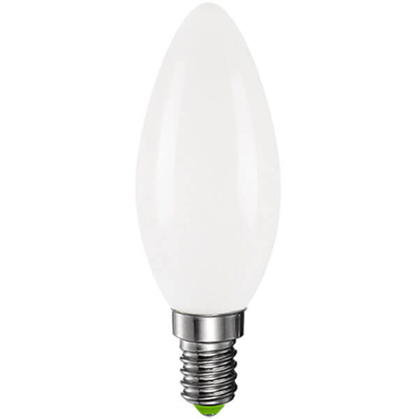 LED pære kerte opal 3,5W(25W) 2700K E14 Ra>90 (A+)