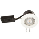 LED spot 5W dæmpbar flimmerfri 2700K 430Lm - Rund, mat hvid