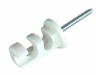 Lampe/pendelophæng m. skrue - Hvid (1 stk.)