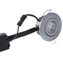 LED spot m. 6W 35° - rund børstet 33mm Type: 3502