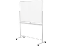 Magnetisk whiteboard - 2-sidet, alu.ramme, hjul (120 x 80cm)