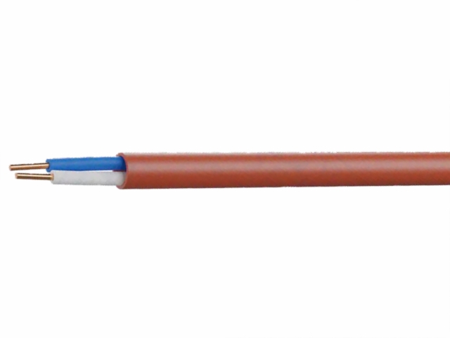 Brandsikret kontrolkabel - 1x2x1mm, Parsnoet (metervare)