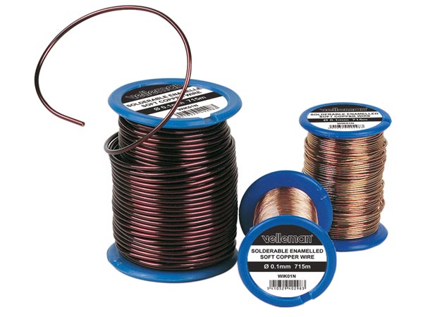 Lakisoleret kobbertråd - Ø0,6mm x 39m (2,4ohm)