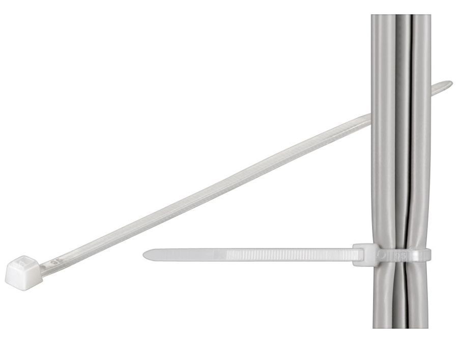 Kabelstrips - 2,5x200mm, Neutral (100 stk.)