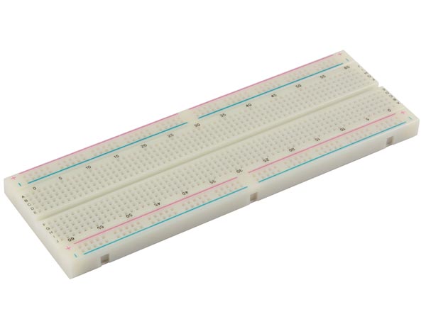 Loddefri forsøgsbord (Breadboard) - 830 huller