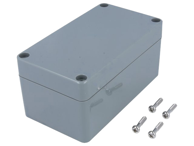 G308 plastkabinet - Mørkegrå, IP65 (65x115x55mm)