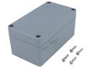 G308 plastkabinet - Mørkegrå, IP65 (65x115x55mm)