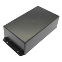 G1025BF plastkabinet - Sort m. flanger (113x225x63mm)