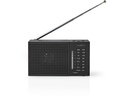 Bærbar FM-radio - AM/FM, Batteri, Analog, Sort