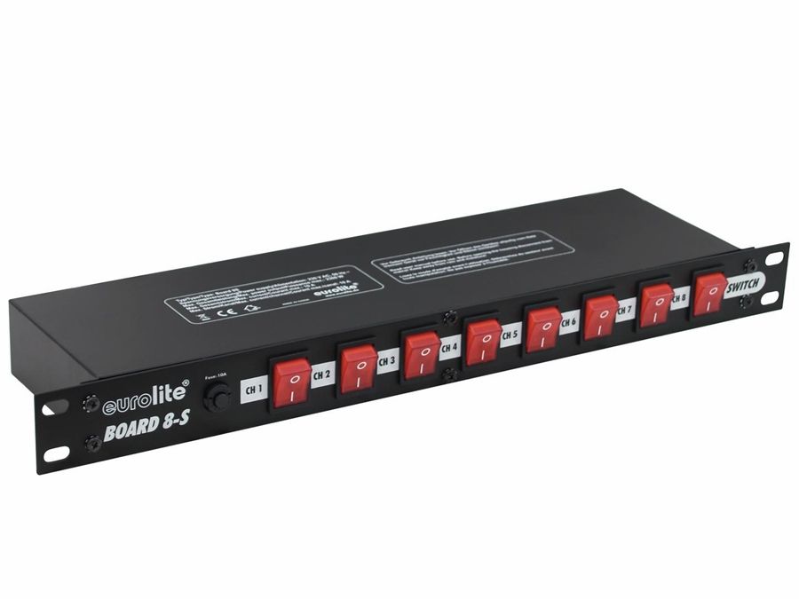 Strømstyringspanel - 8 kanaler (15A / 3500W, 19")