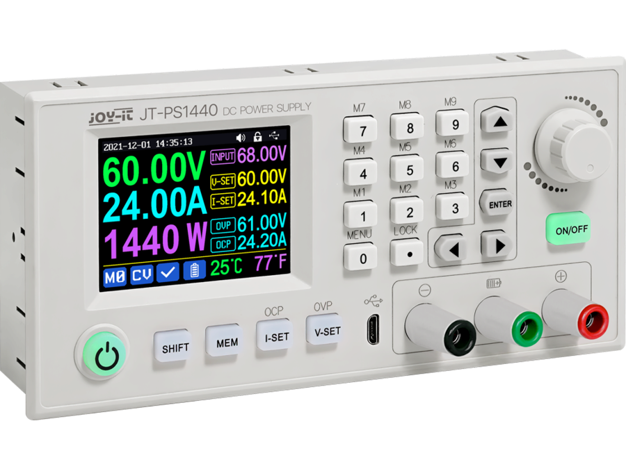 Laboratorie strømforsyning, DC input - 0-60V, 0-24A