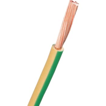 Ledning H05V2-K PVT90 1G0,75 gul/grøn, R100