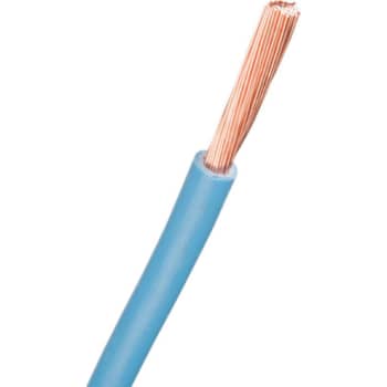 Monteringsledning H07V2-K 1X6MM2 lyseblå R100