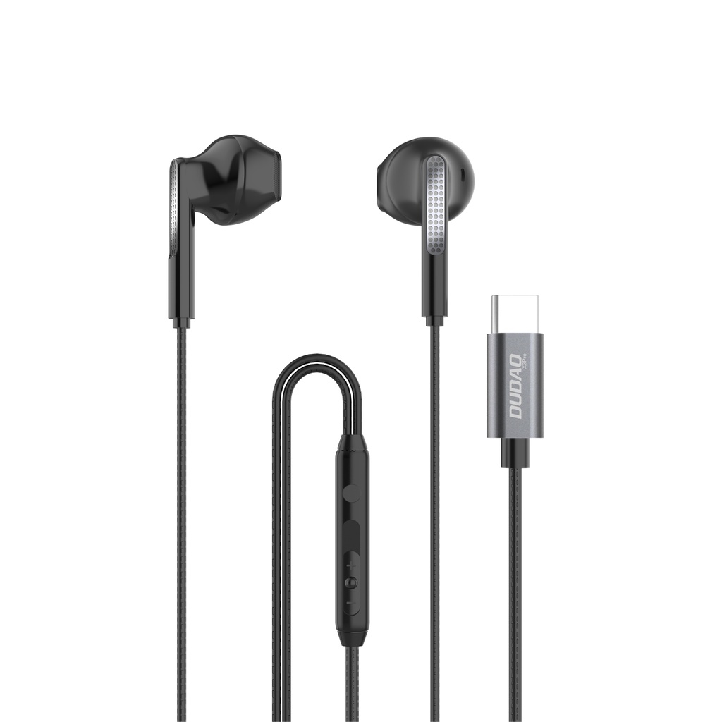 Dudao X3Pro in-ear headphones USB-C Sort (1,2m)