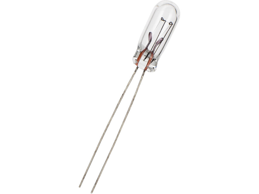 T1 1/4 trådlampe - 48V 25mA 1,2W (Ø4,5x11,7mm)