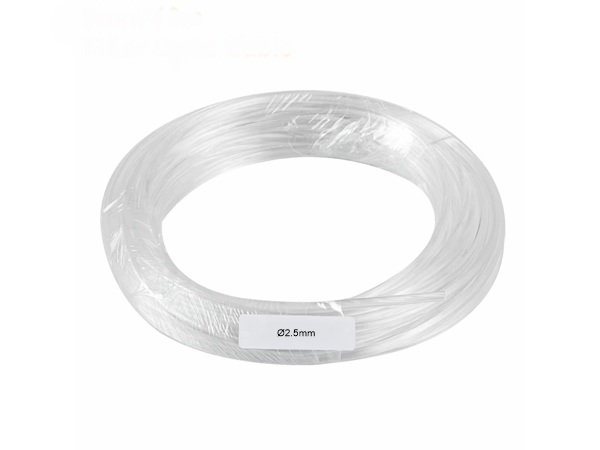 Fiberoptisk lyslederkabel - Ø2,5mm (25m)
